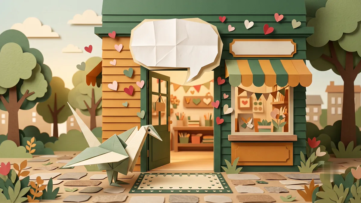 Ilustrasi pesan sapaan WhatsApp Bisnis profesional di layar chat pelanggan